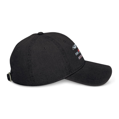 KSM Embroidered Denim Hat - Unstructured 6-panel