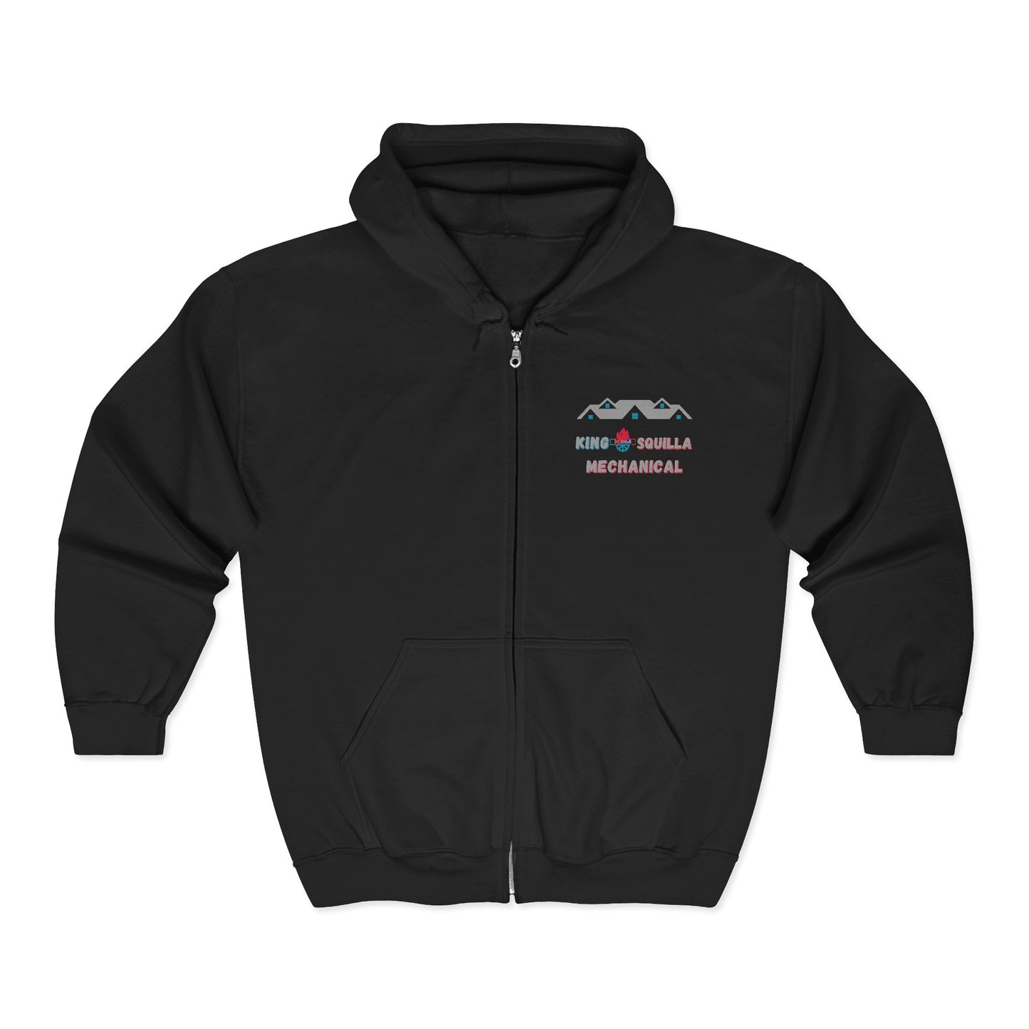 KSM Zip Hoodie — King Squilla Mechanical Logo