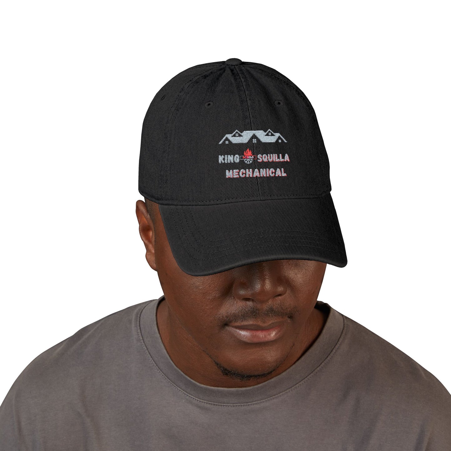 KSM Embroidered Denim Hat - Unstructured 6-panel