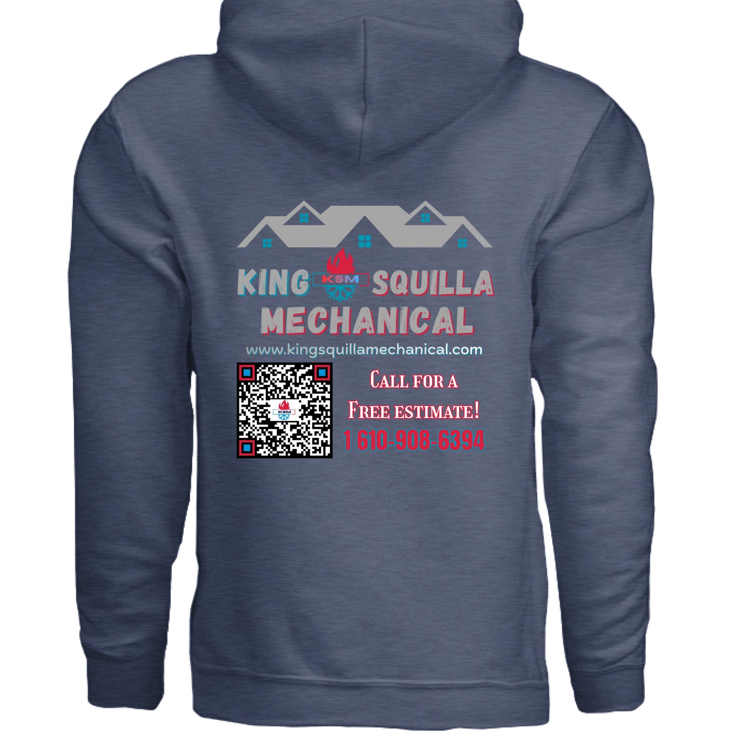 Heather Sport Dark Navy - BACK