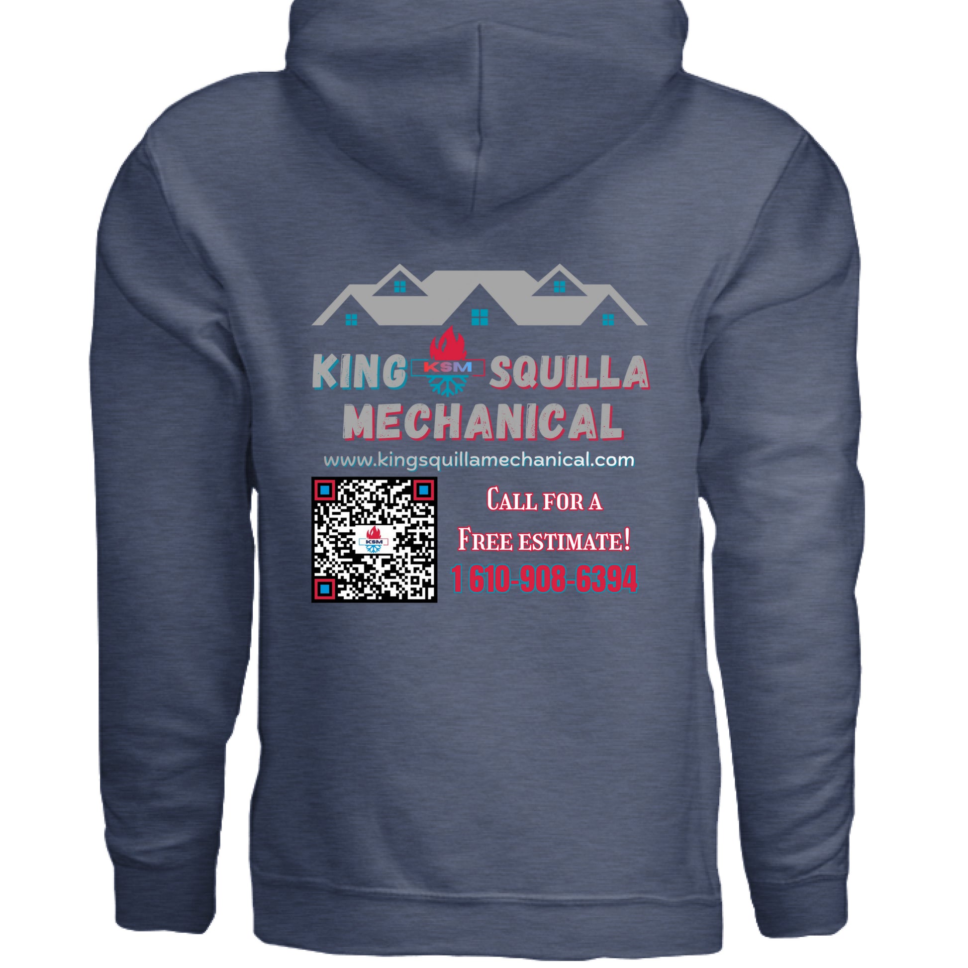 Heather Sport Dark Navy - BACK